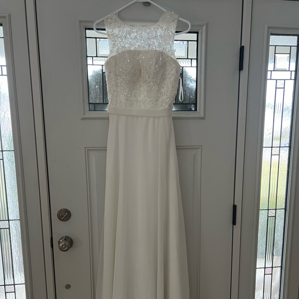 Gorgeous White Gown with Open Back